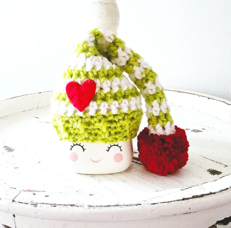 Christmas Marshmallow Mug Hat Grinch Heart Grinch Decor Farmhouse Kitchen Tiered Tray Decor