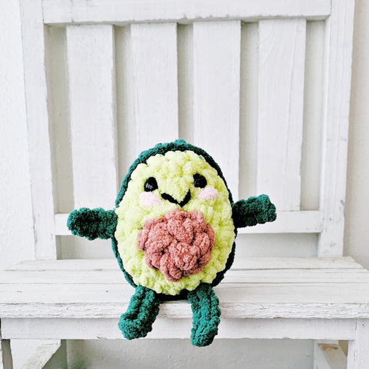 Crochet Avocado Plushie Toy Plush Amigurumi Stuffed Toy Play Food