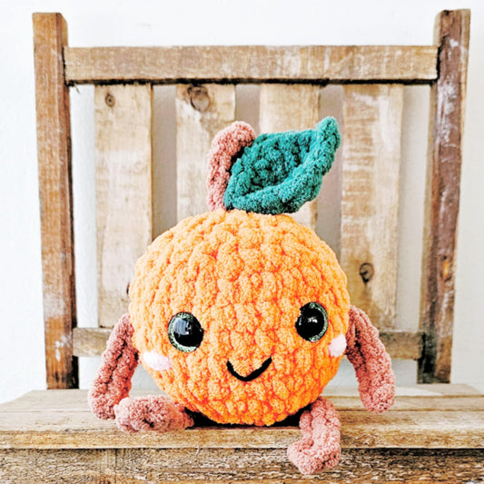 Crochet Fruit Plushie Lemon Strawberry Watermelon Orange Toy Plush Amigurumi Stuffed Toy Play Food