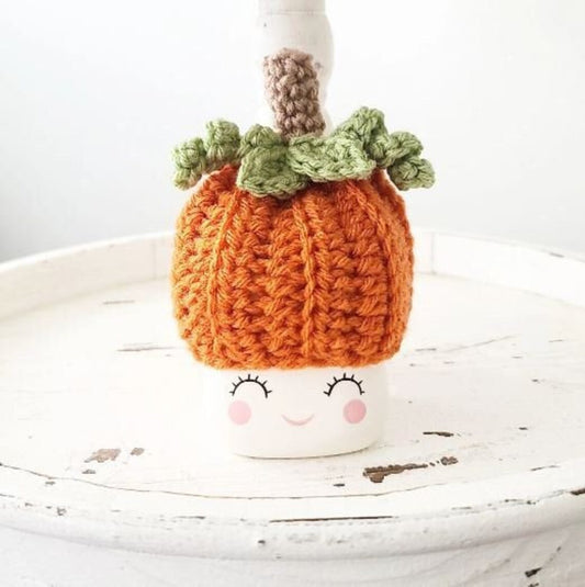 Fall Marshmallow Mug Hat Pumpkin Farmhouse Tiered Tray Decor