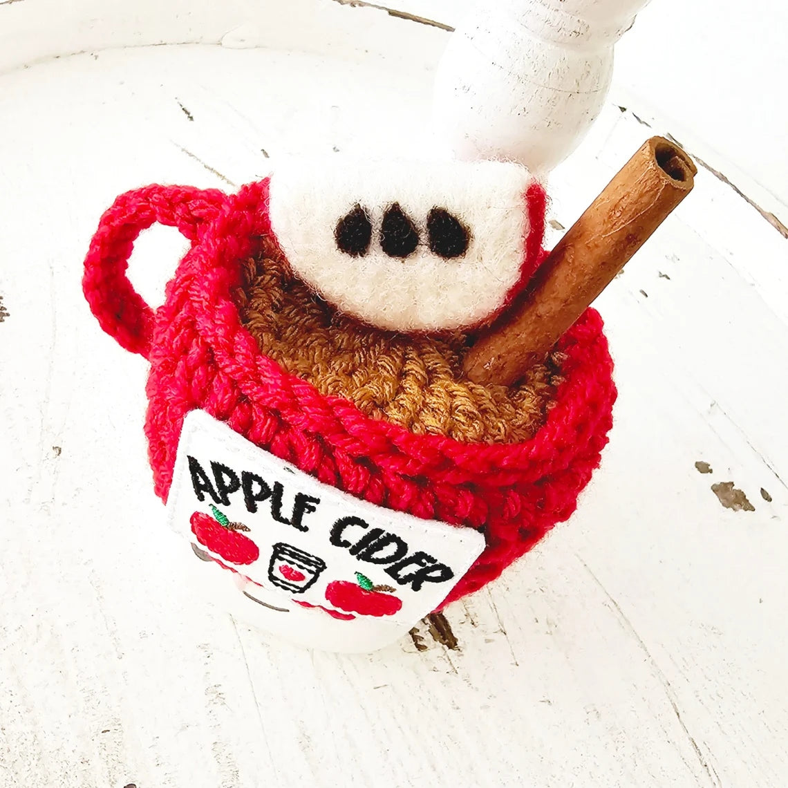 Fall Marshmallow Mug Hat Apple Cider Farmhouse Tiered Tray Decor