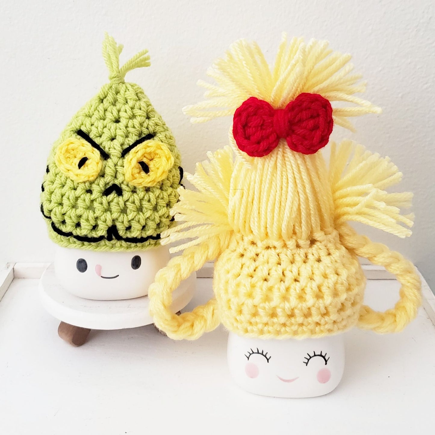 Christmas Marshmallow Mug Hat Grinch Cindy Lou Who Max Dog Grinch Decor Farmhouse Kitchen Tiered Tray Decor