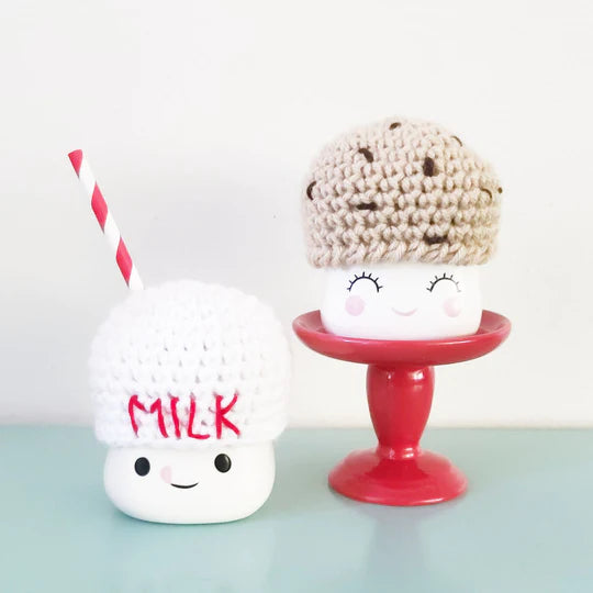 Christmas Marshmallow Mug Hat Santa Milk And Cookies Winter Farmhouse Kitchen Tiered Tray Decor